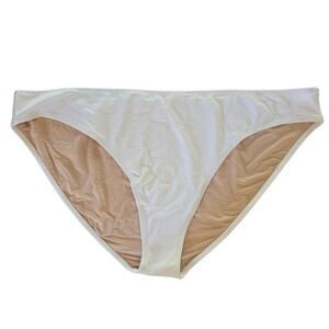 Old Navy‎ Swimsuit Bottoms Ivory Textured Classic Bikini 4X Plus Size